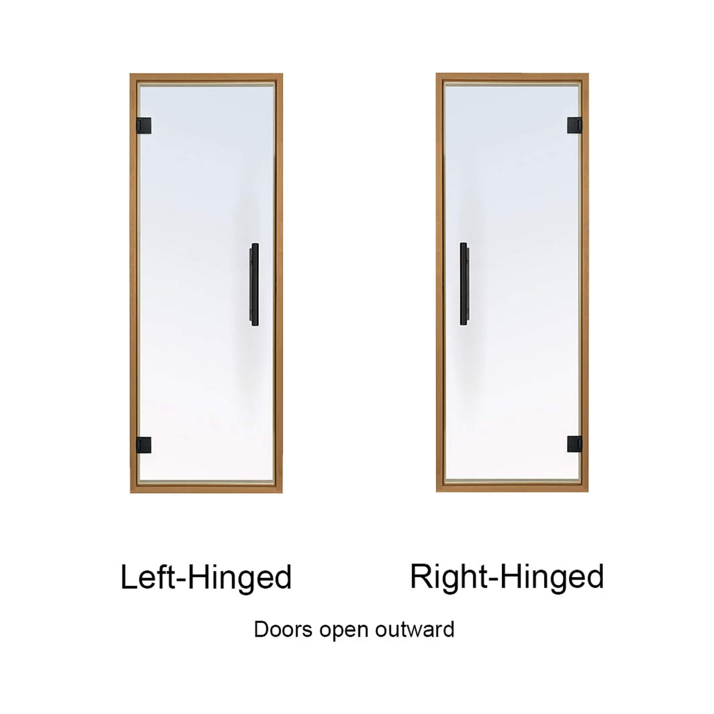 Prosaunas 24X73 Thermo-Aspen Prehung Tinted Glass Sauna Door