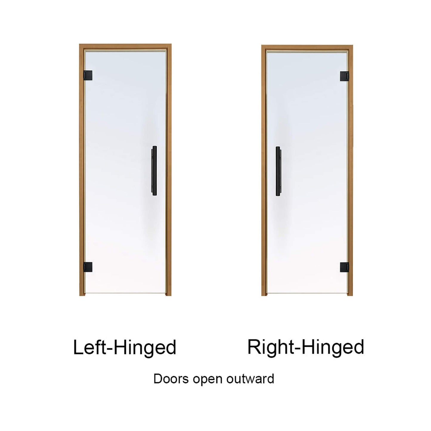 Prosaunas 36X81 Thermo-Aspen Prehung Tinted Glass Sauna Door