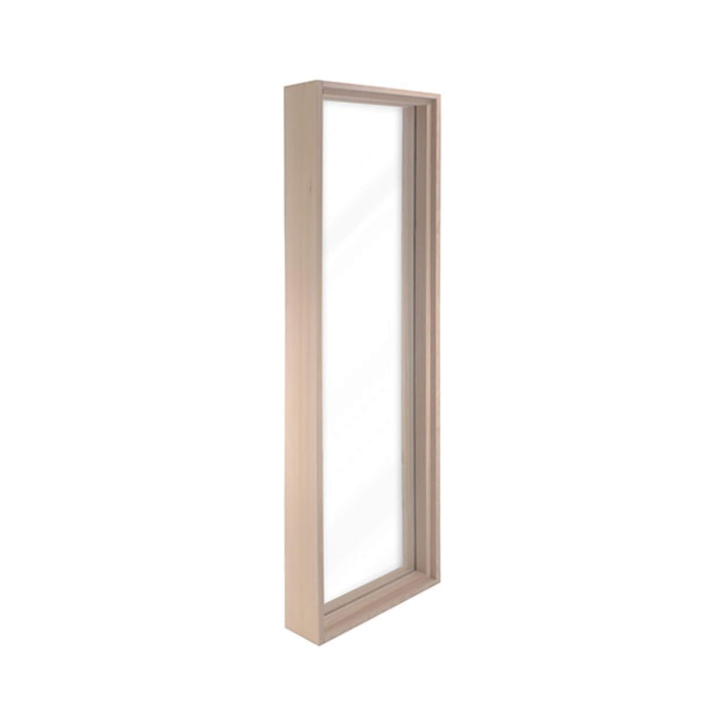 Prosaunas 17 5/8" x 61 5/8" Framed Hemlock Extra-Large Framed Dual Pane Clear Glass Sauna Window