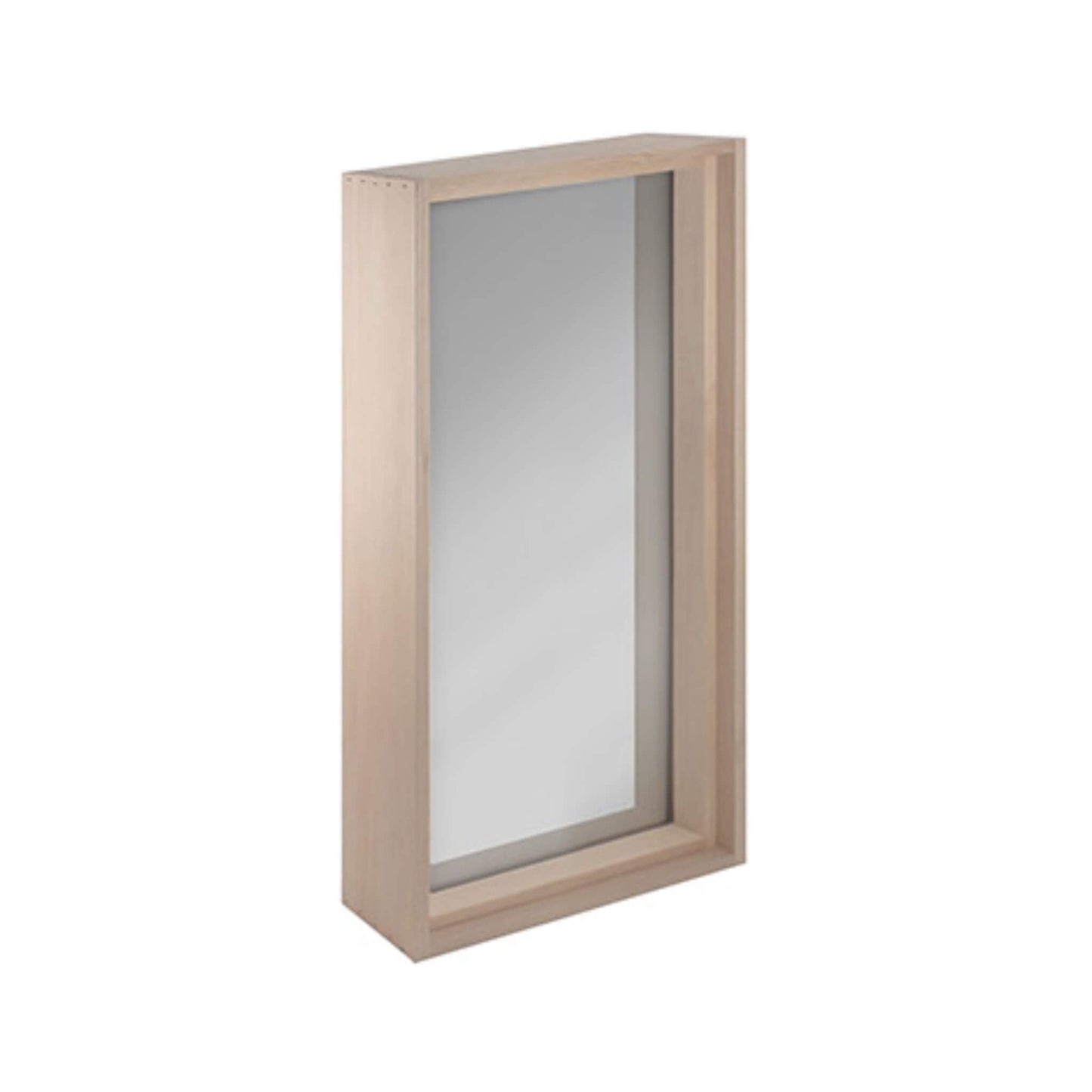Prosaunas 17-5/8" x 31" Framed Hemlock Tempered Dual Pane Tinted Glass Sauna Window