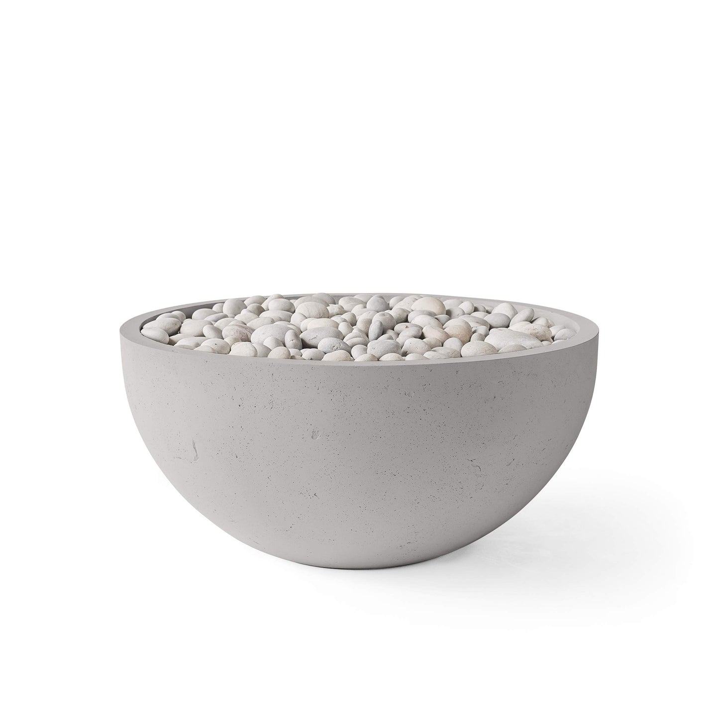 Serenade 32" Round Concrete Fire Pit - Match Lit