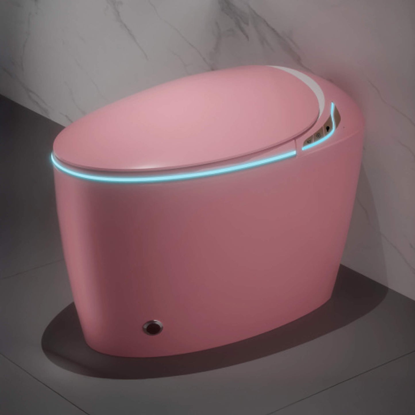 Nuvia Smart One-Piece Toilet with Bidet, Foot Sensor, LED Display, and Dryer