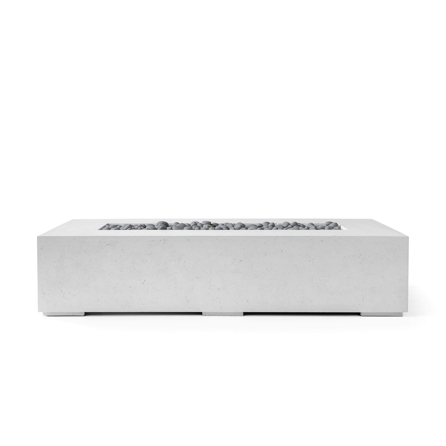 Sonoma 56" Rectangle Concrete Fire Pit - Match Lit