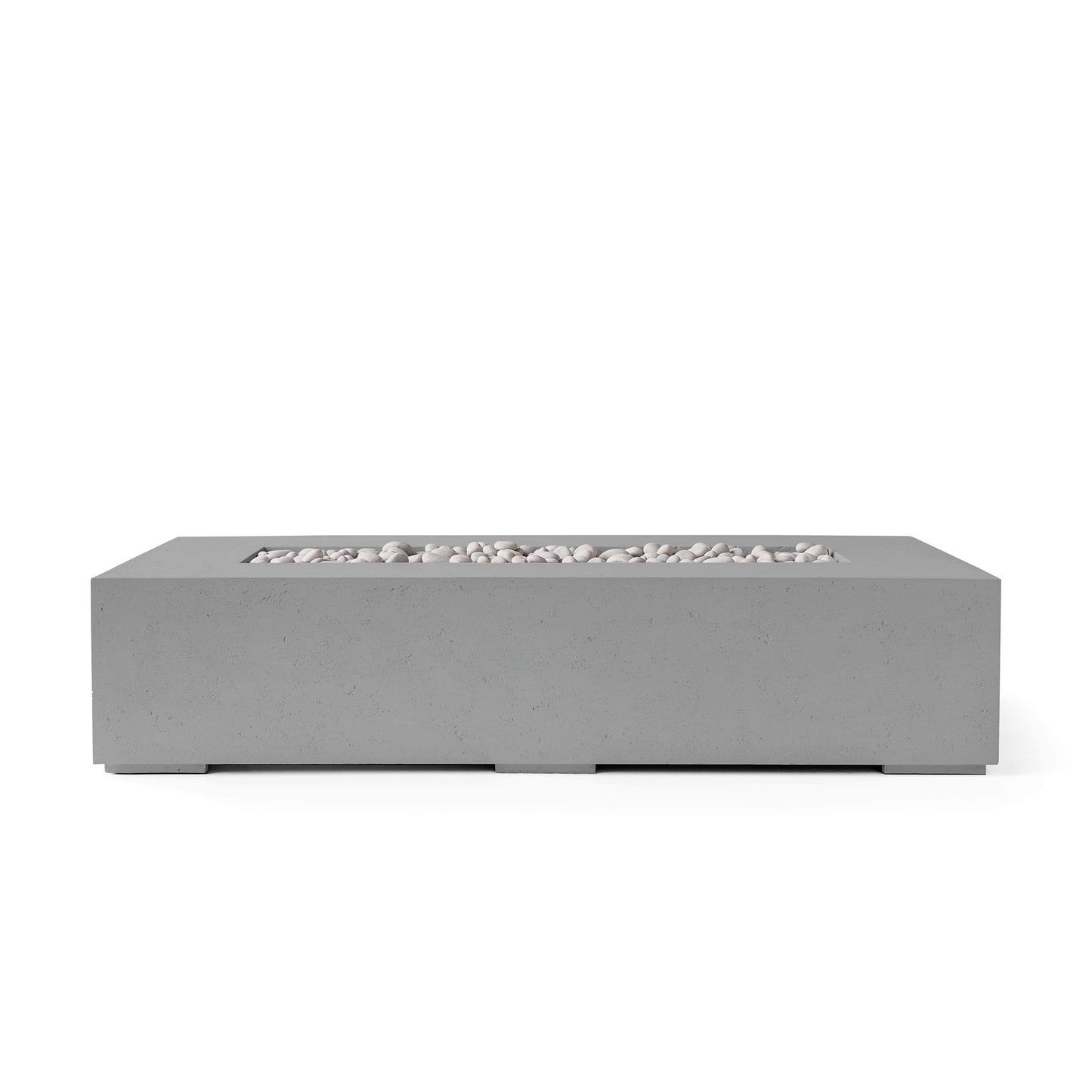 Sonoma 56" Rectangle Concrete Fire Pit - Match Lit