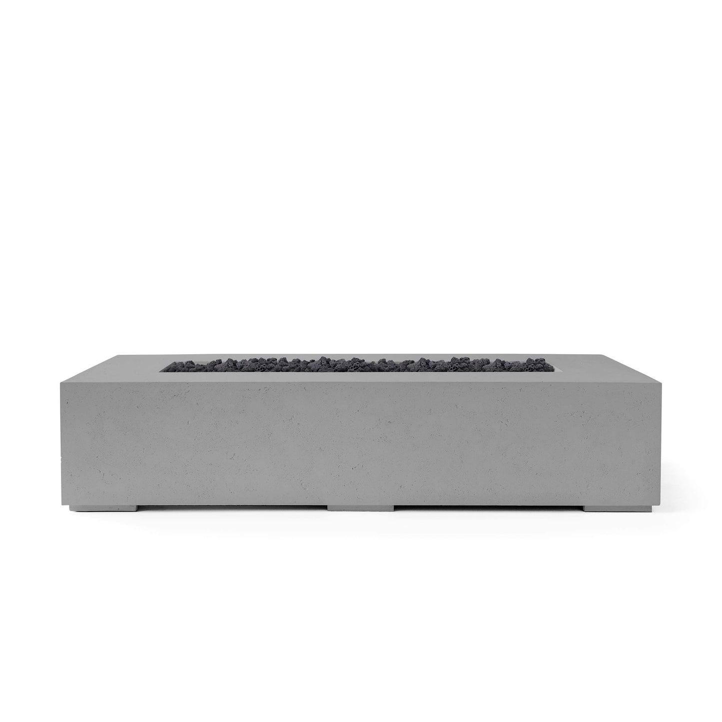Sonoma 56" Rectangle Concrete Fire Pit - Match Lit
