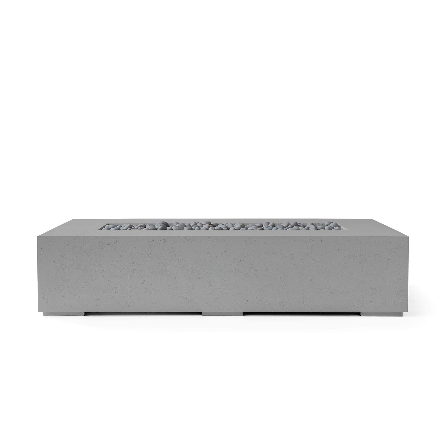 Sonoma 56" Rectangle Concrete Fire Pit - Match Lit