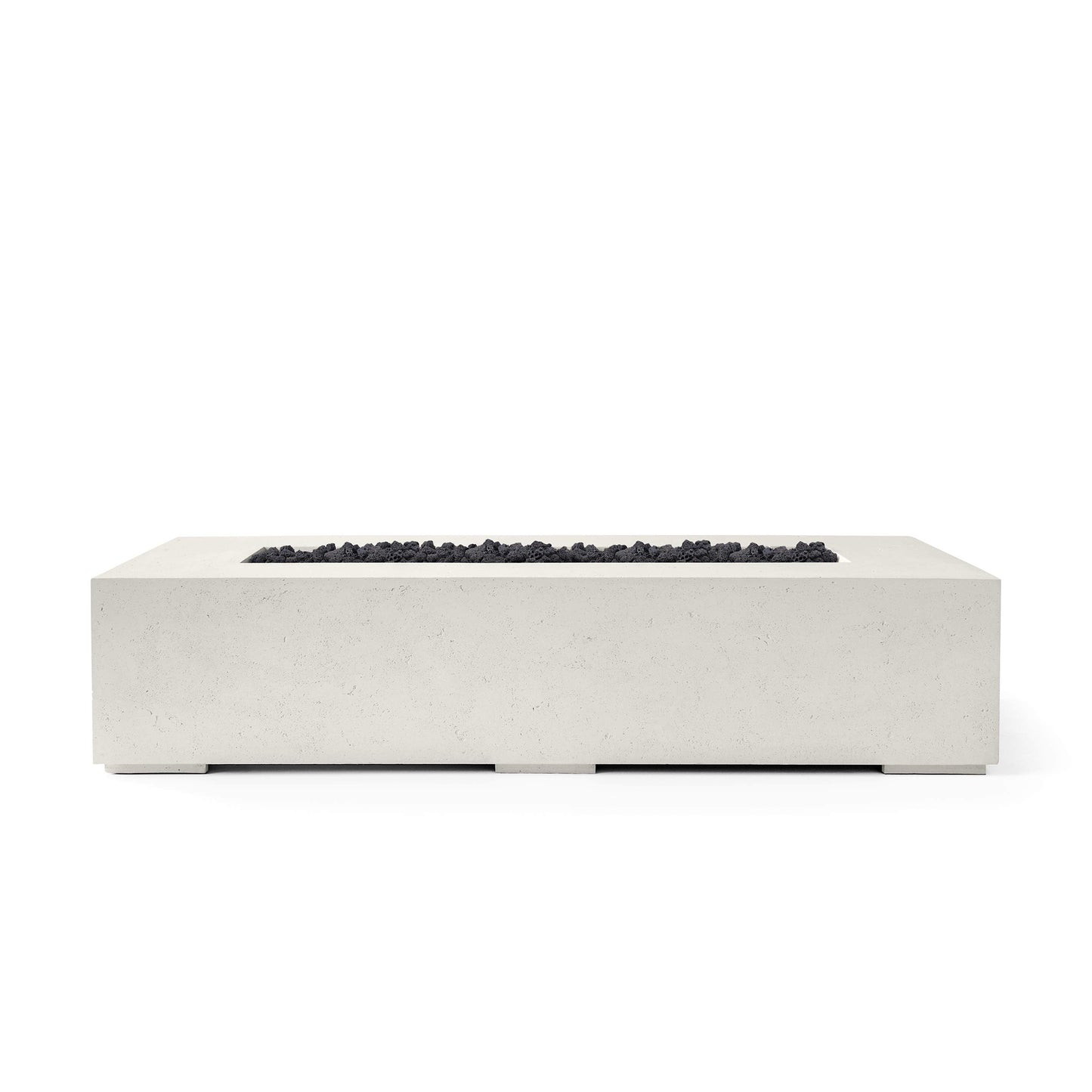 Sonoma 56" Rectangle Concrete Fire Pit - Match Lit