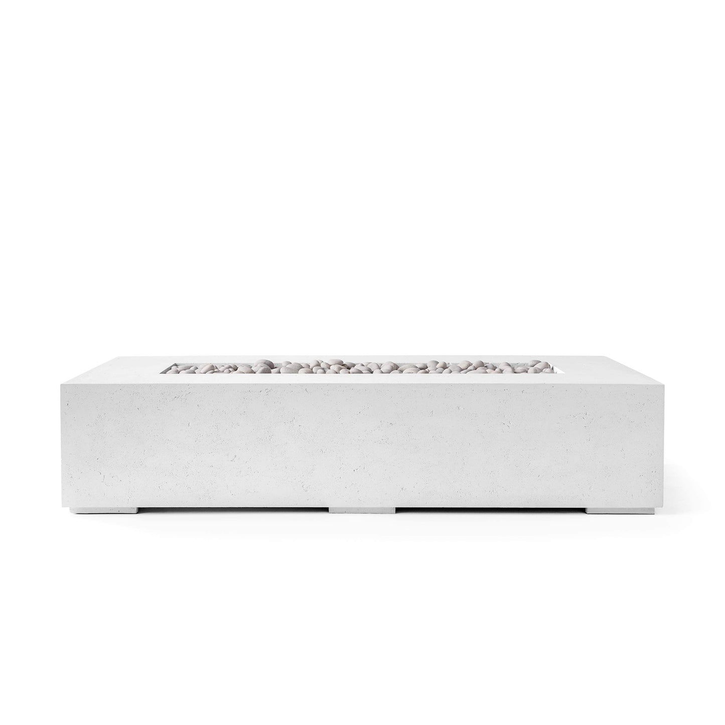 Sonoma 56" Rectangle Concrete Fire Pit - Match Lit