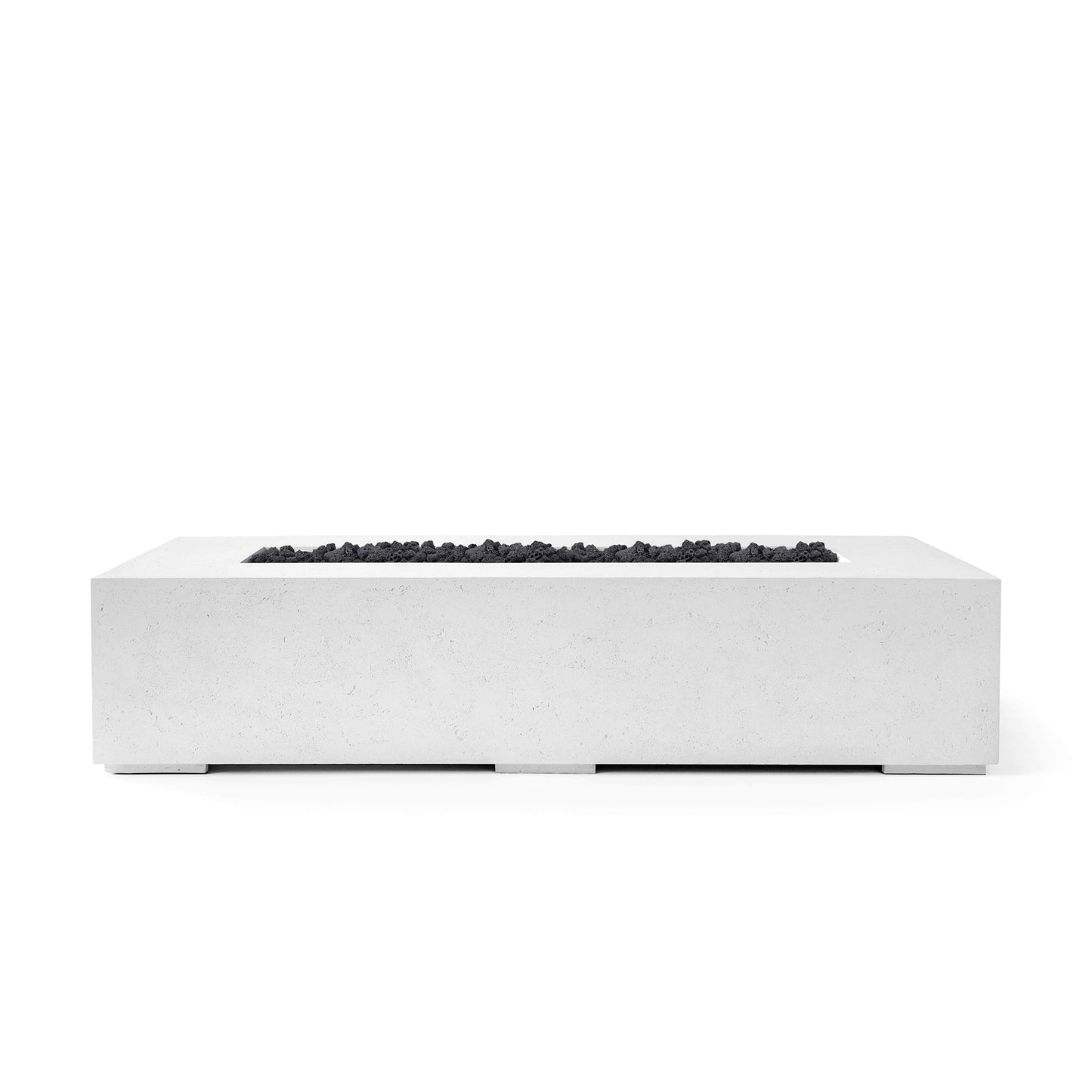 Sonoma 56" Rectangle Concrete Fire Pit - Match Lit
