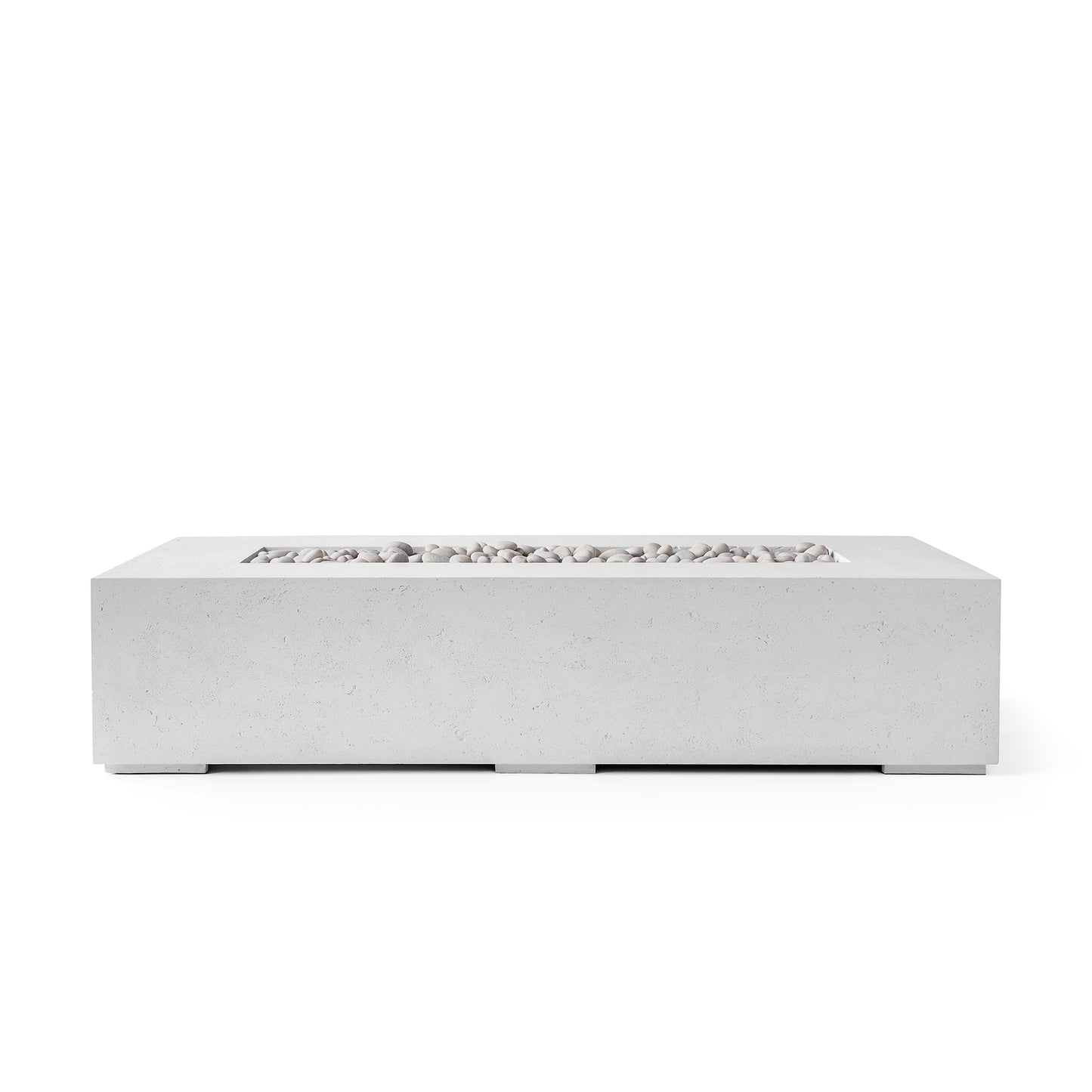 Sonoma 56" Rectangle Concrete Fire Pit - Match Lit