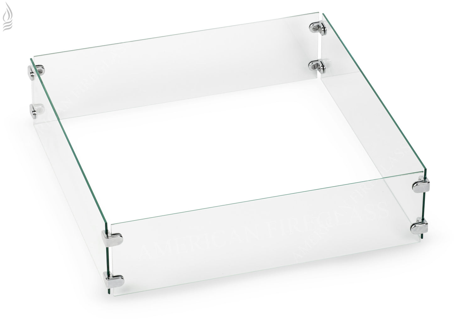 Square Flame Guard for Round Drop-In Fire Pit Pan