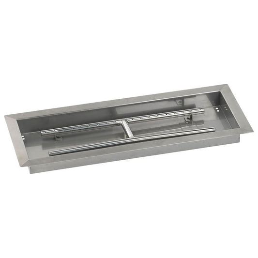 Rectangular Drop-In Pan & Burner - Stainless Steel