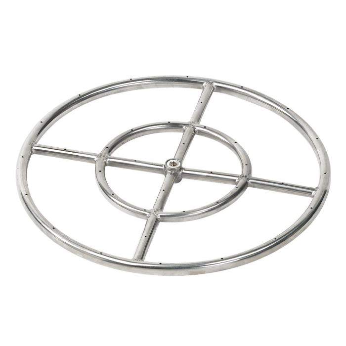 Round Fire Pit Burner - Stainless Steel