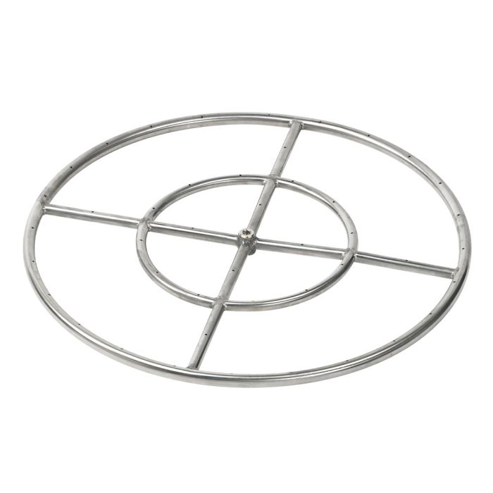 Round Fire Pit Burner - Stainless Steel