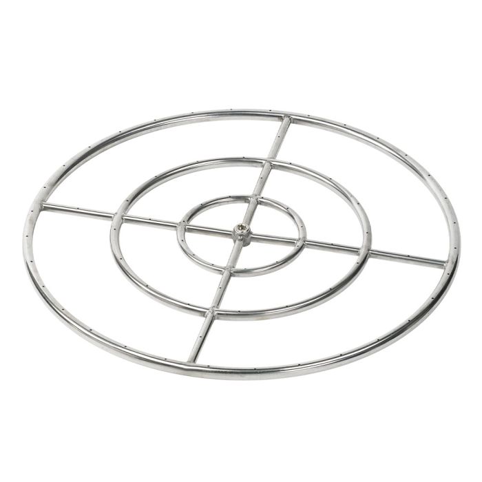 Round Fire Pit Burner - Stainless Steel