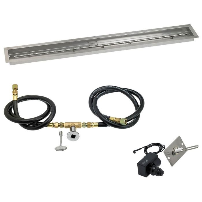Linear Stainless Steel Drop-In Pan with Spark Ignition Kit