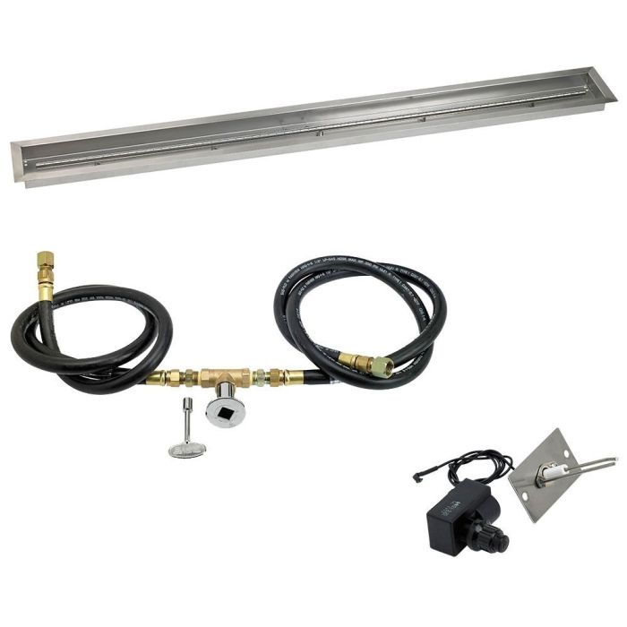 Linear Stainless Steel Drop-In Pan with Spark Ignition Kit
