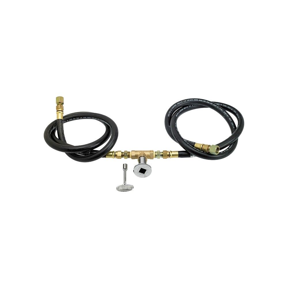 Round Stainless Steel Drop-In Pan with Spark Ignition Kit - Bundle