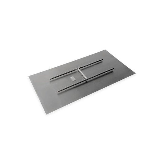Rectangular Flat Pan & Burner- Stainless Steel