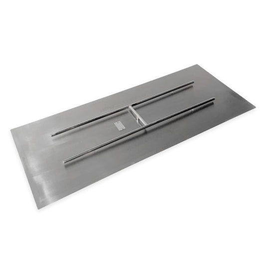 Rectangular Flat Pan & Burner- Stainless Steel