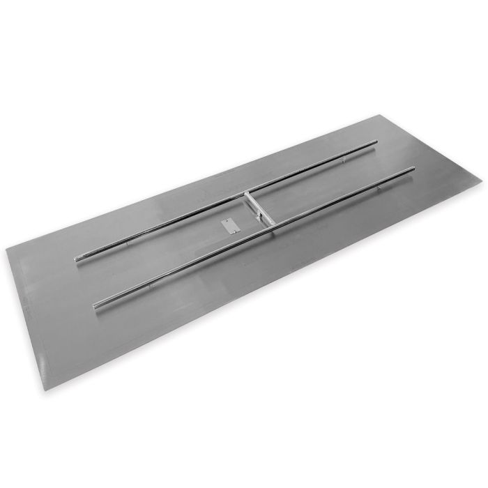 Rectangular Flat Pan & Burner- Stainless Steel