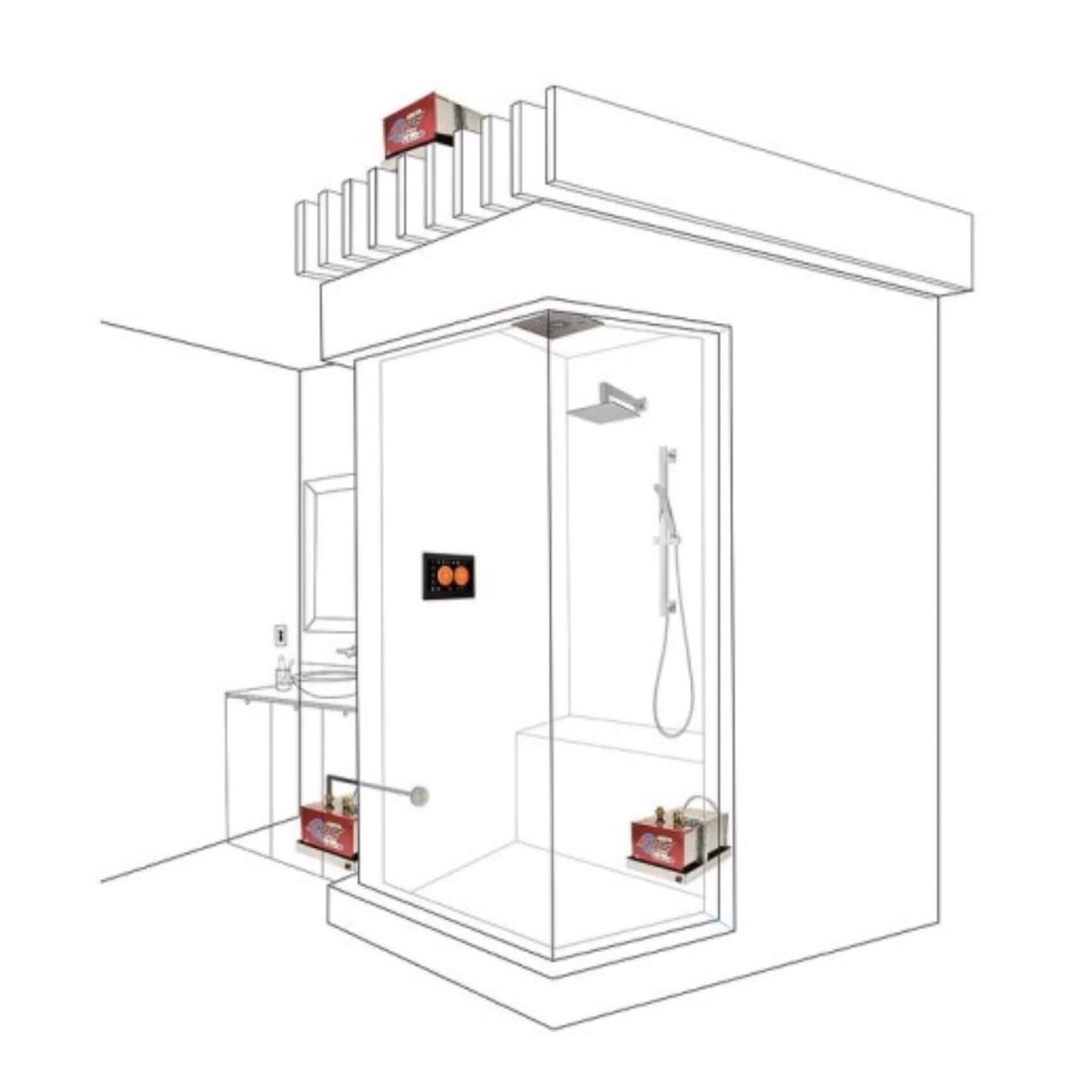 ThermaSol Pro Series II 8KW-24KW Advanced Steam Shower Generator With Fast Start