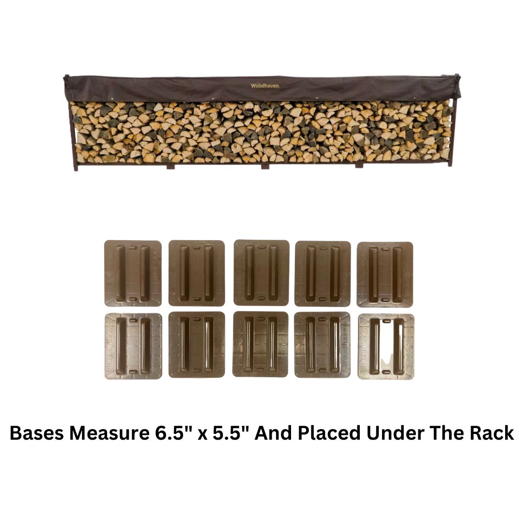 The Woodhaven 16ft Firewood Rack