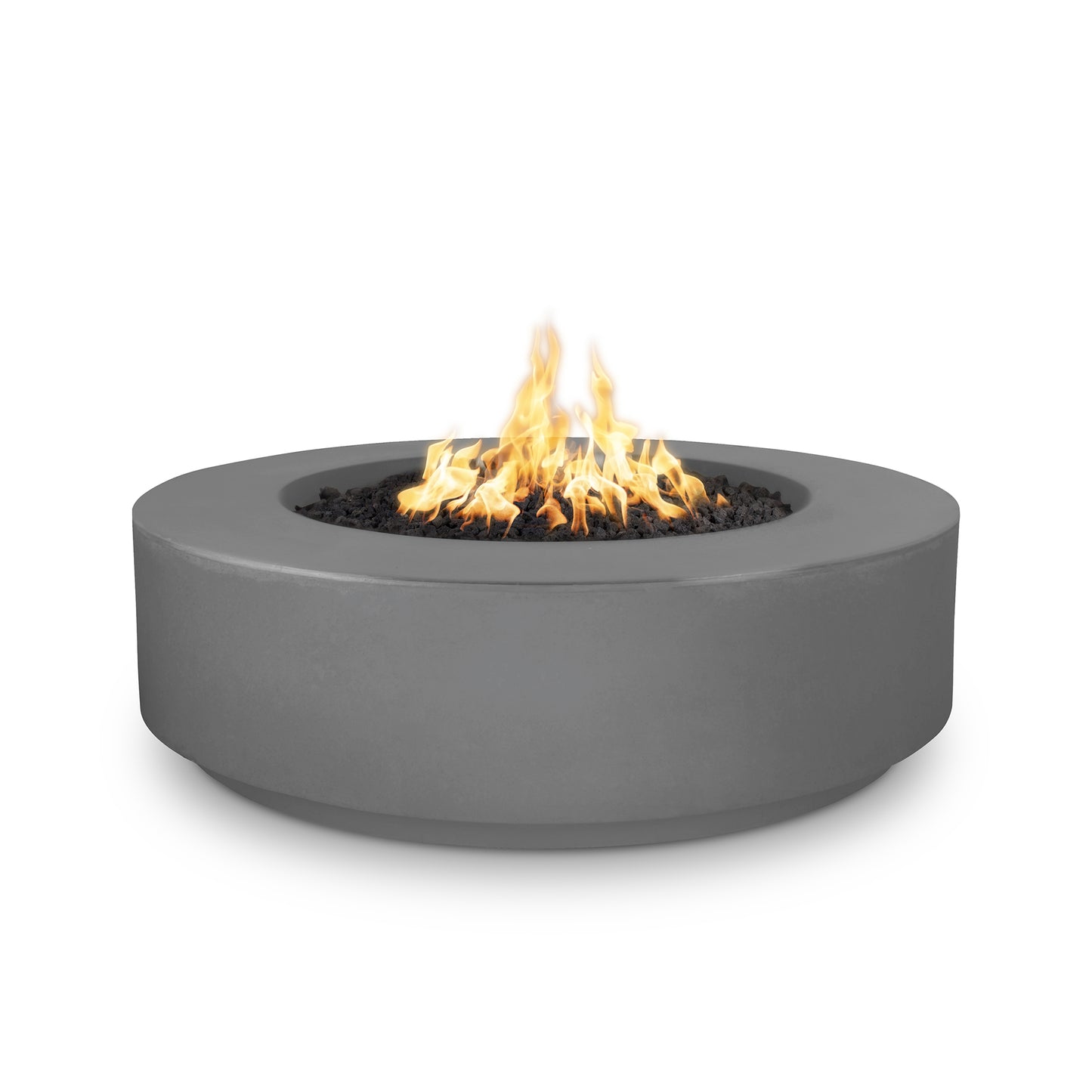 Florence Concrete Fire Pit 42" Low Profile - Match Lit