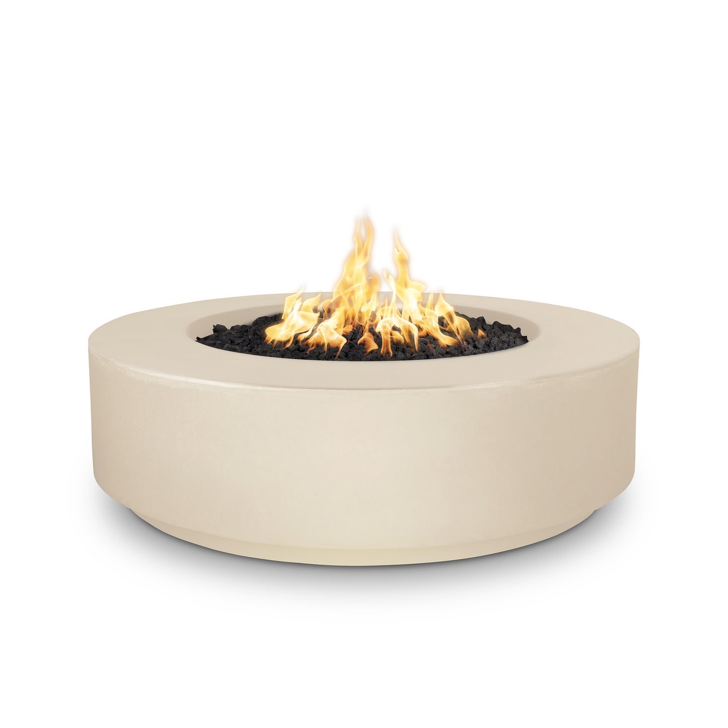 Florence Concrete Fire Pit 42" Low Profile - Match Lit