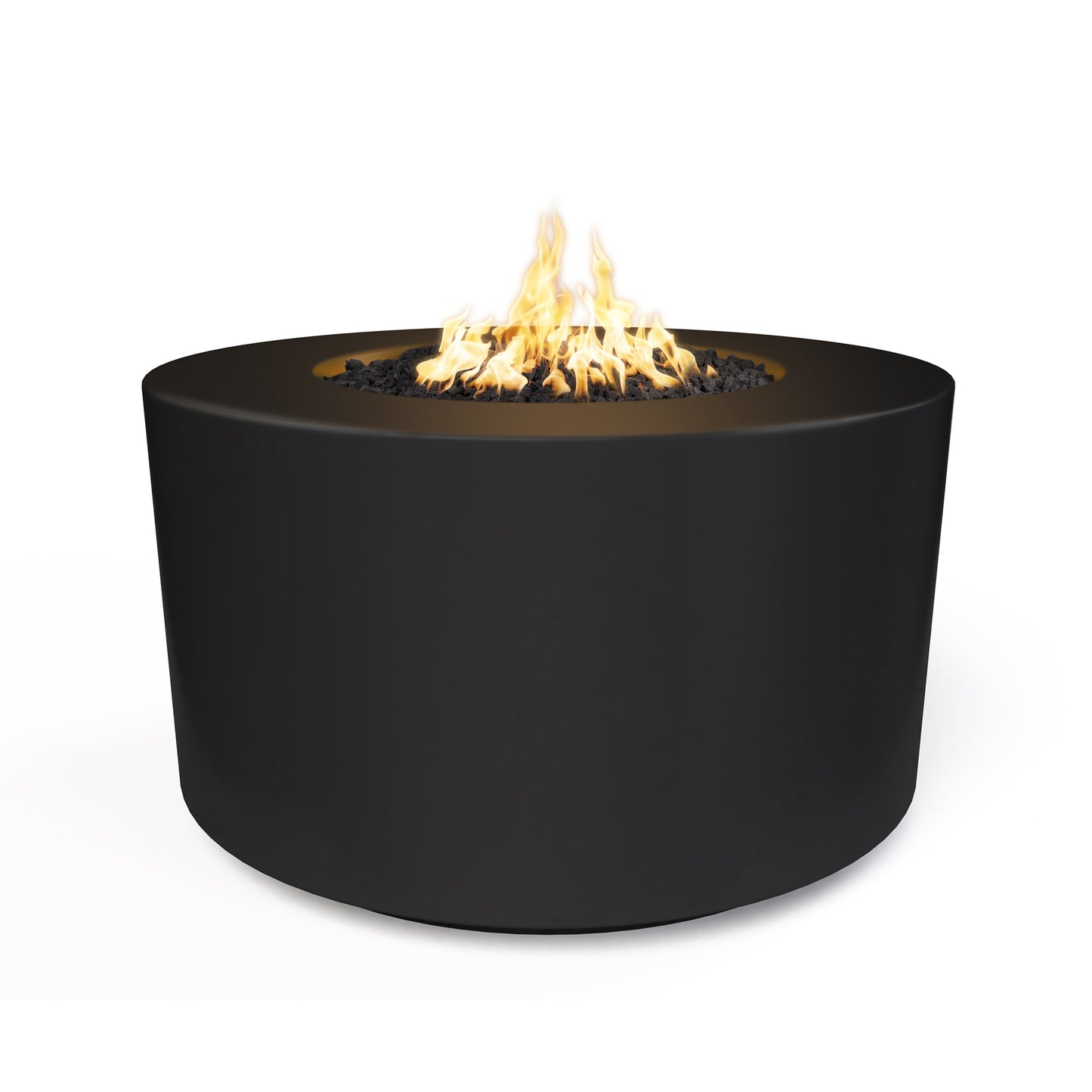 Florence Concrete Fire Pit 42" - 24" Tall - Match Lit