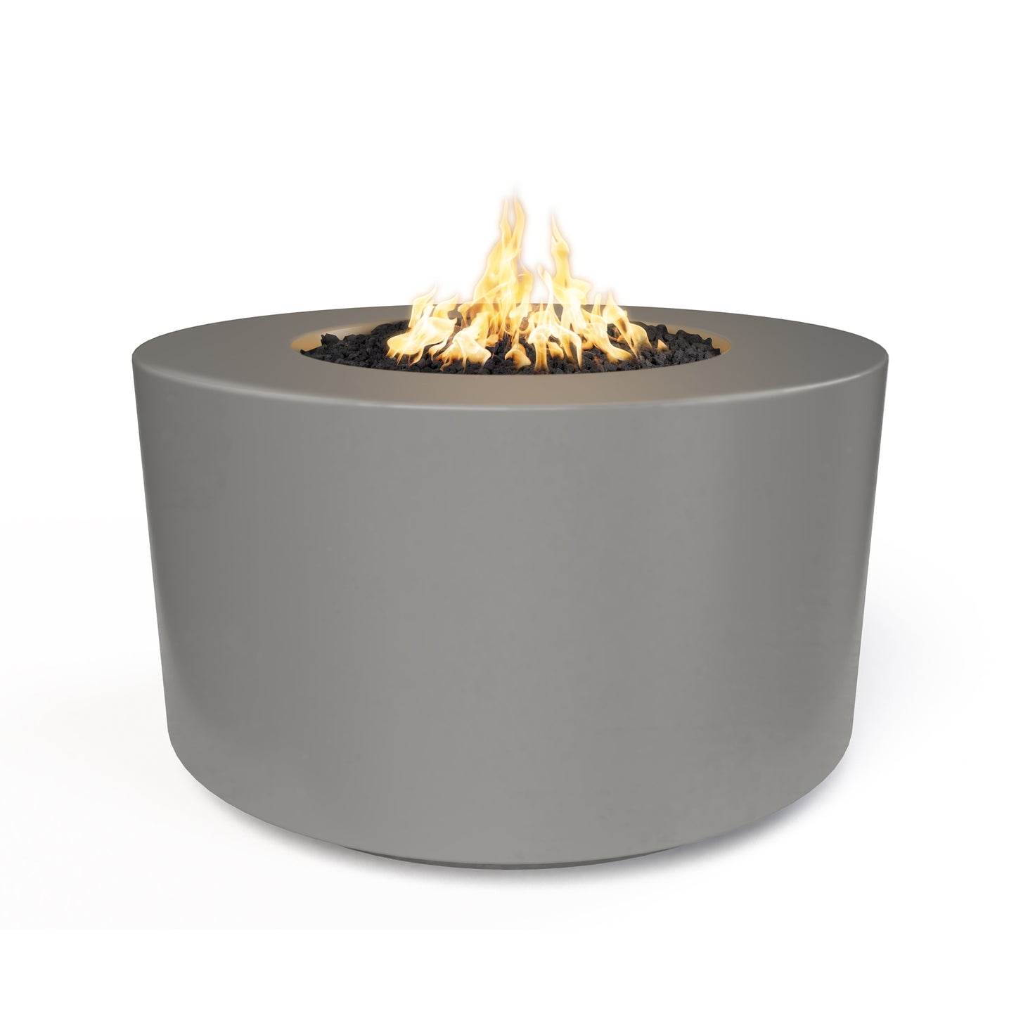 Florence Concrete Fire Pit 42" - 24" Tall - Match Lit