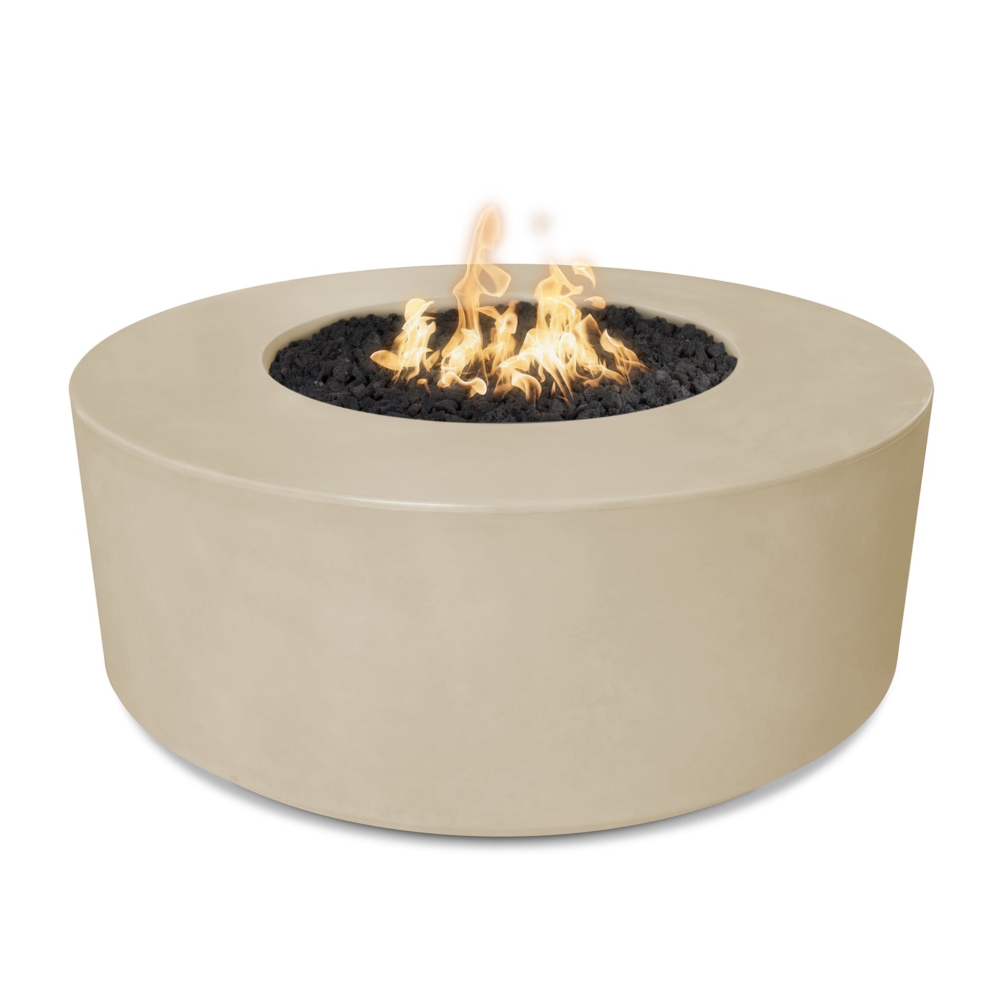 Florence Concrete Fire Pit 54" - Match Lit