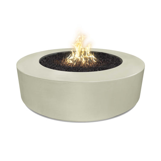 Florence Concrete Fire Pit 72" - Match Lit