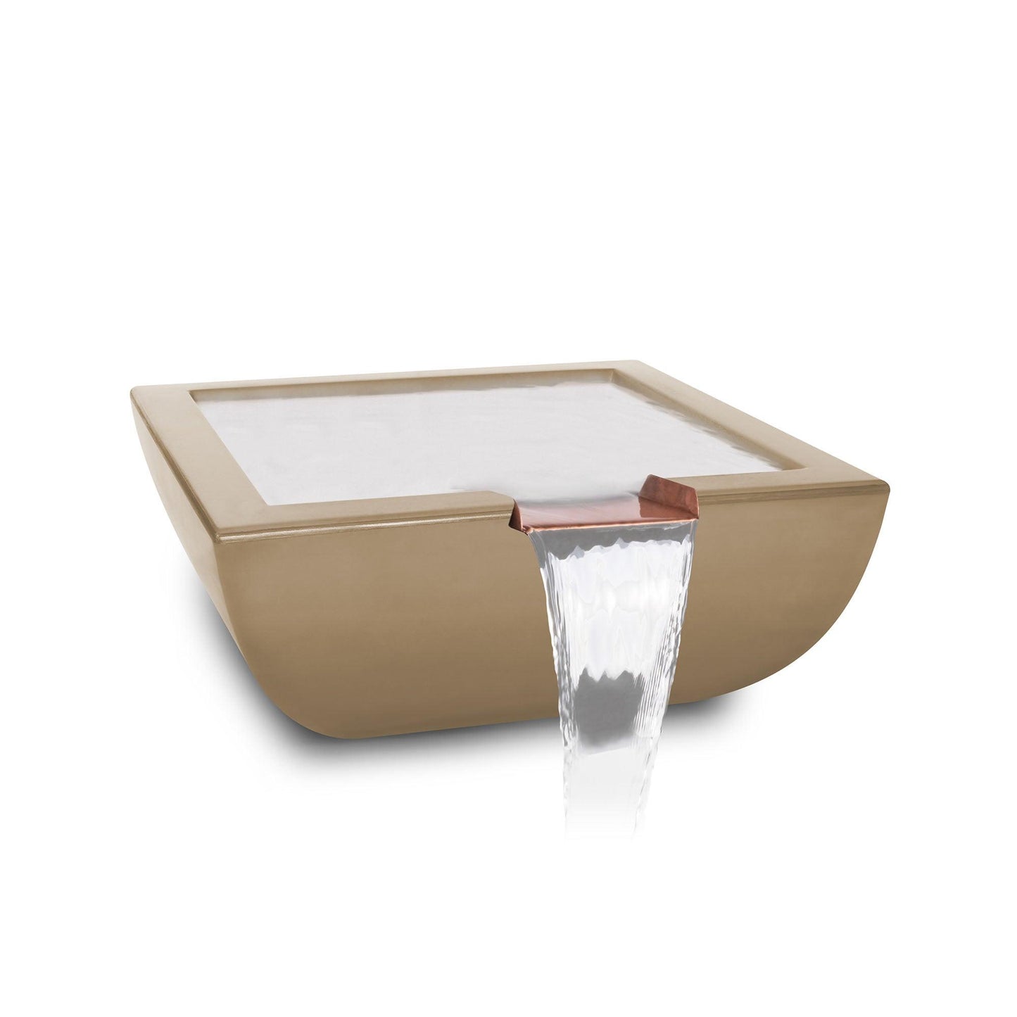 Avalon GFRC Water Bowl Brown