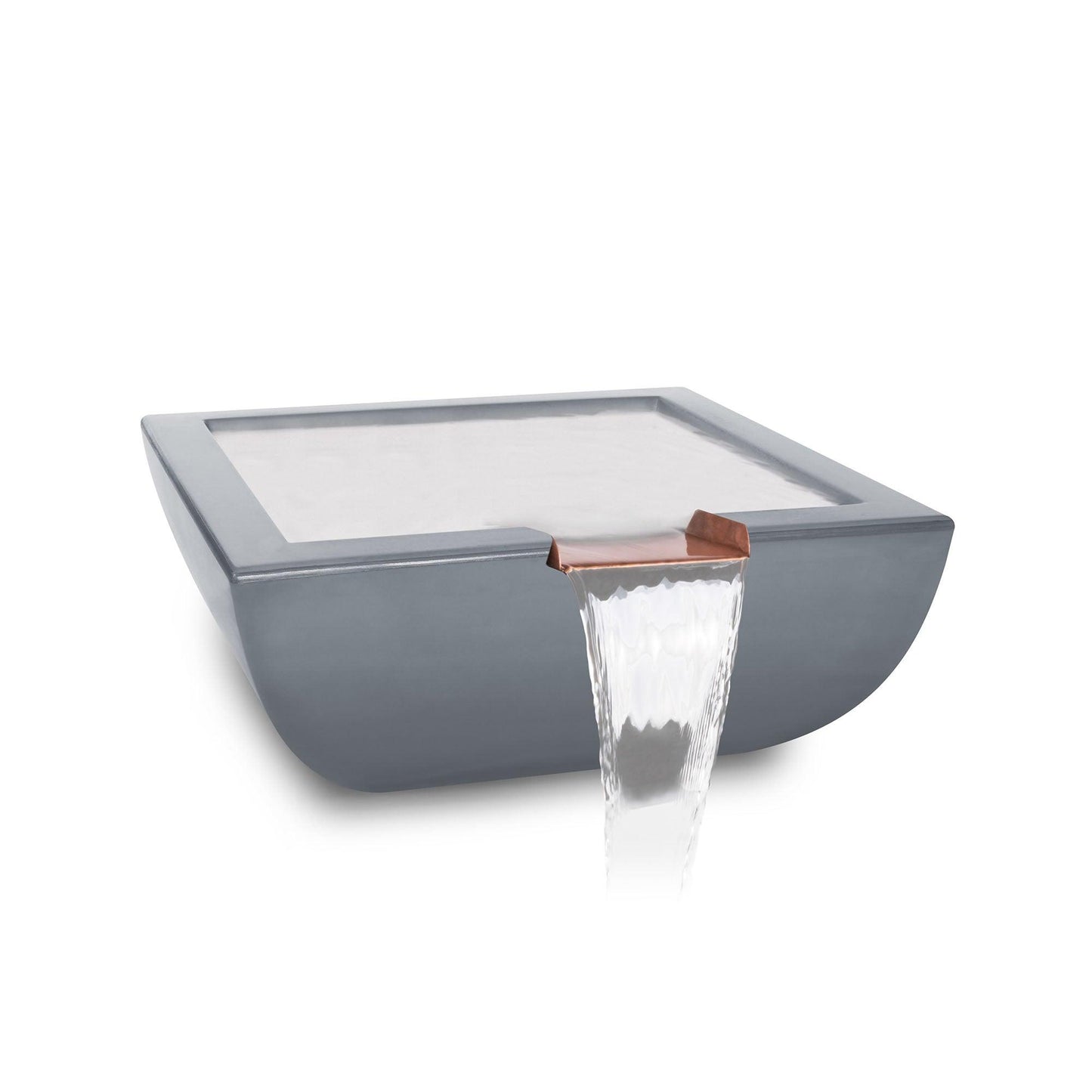 Avalon GFRC Water Bowl Gray