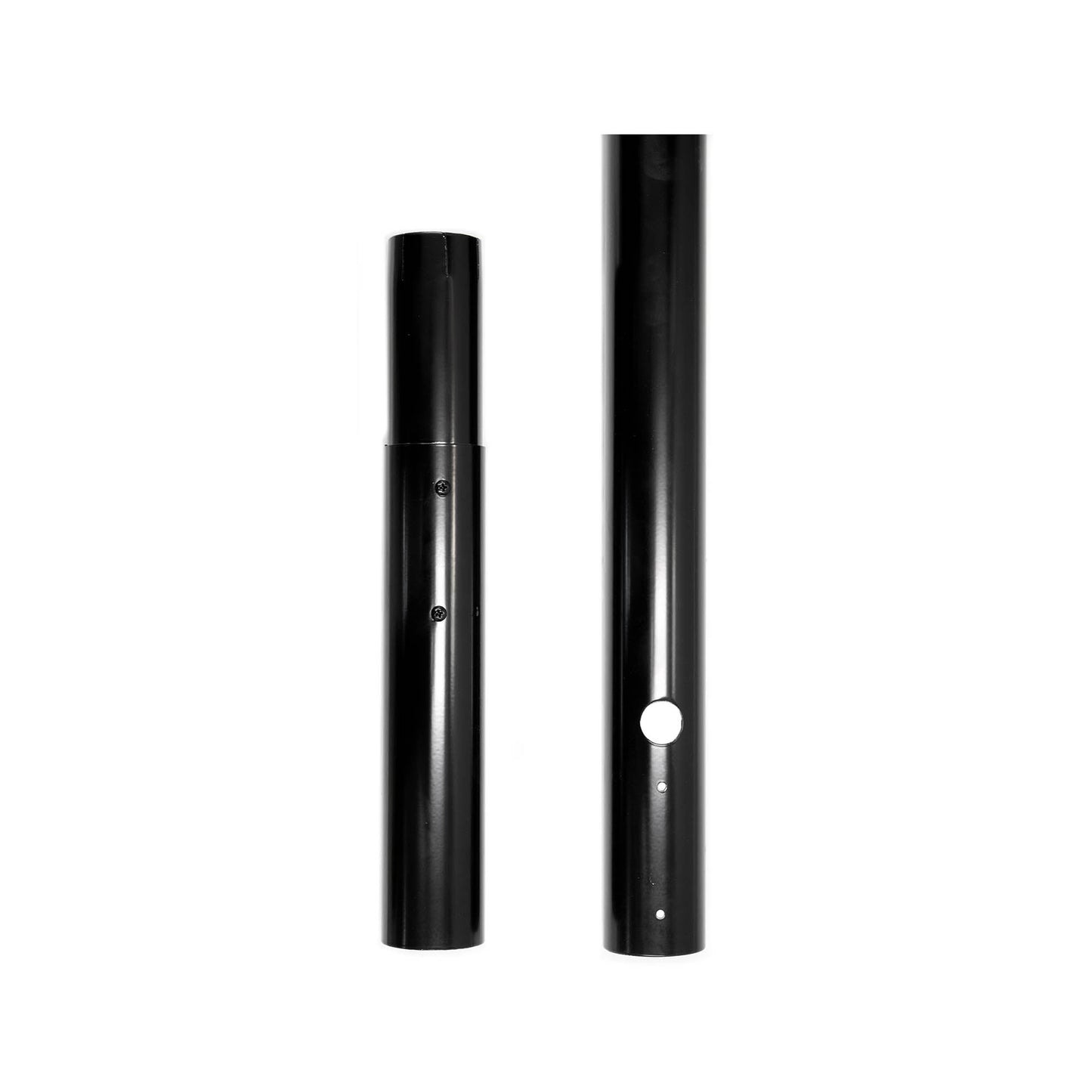 Black Posts for Torches close up