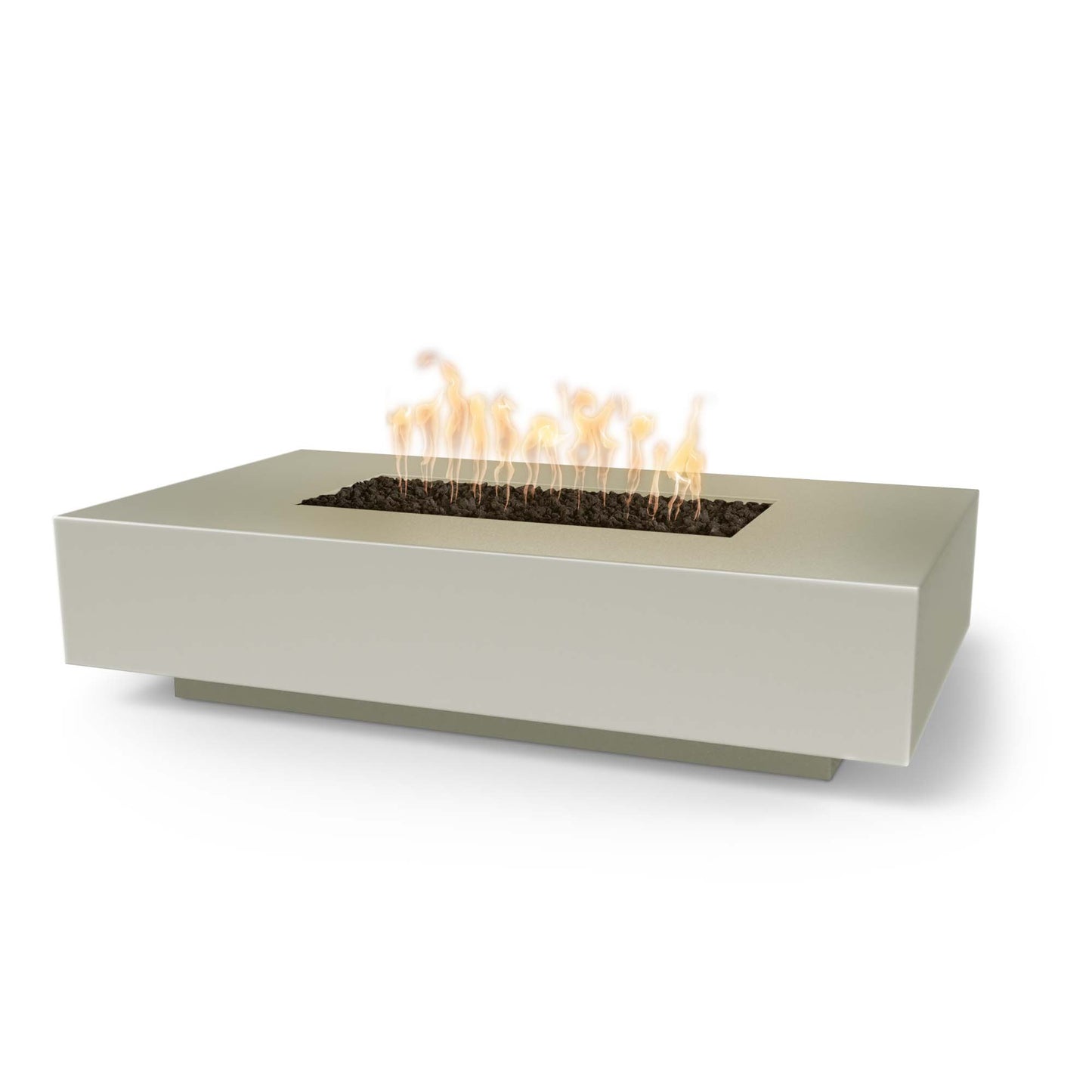 Cabo Linear Concrete Fire Pit 66" - Match Lit