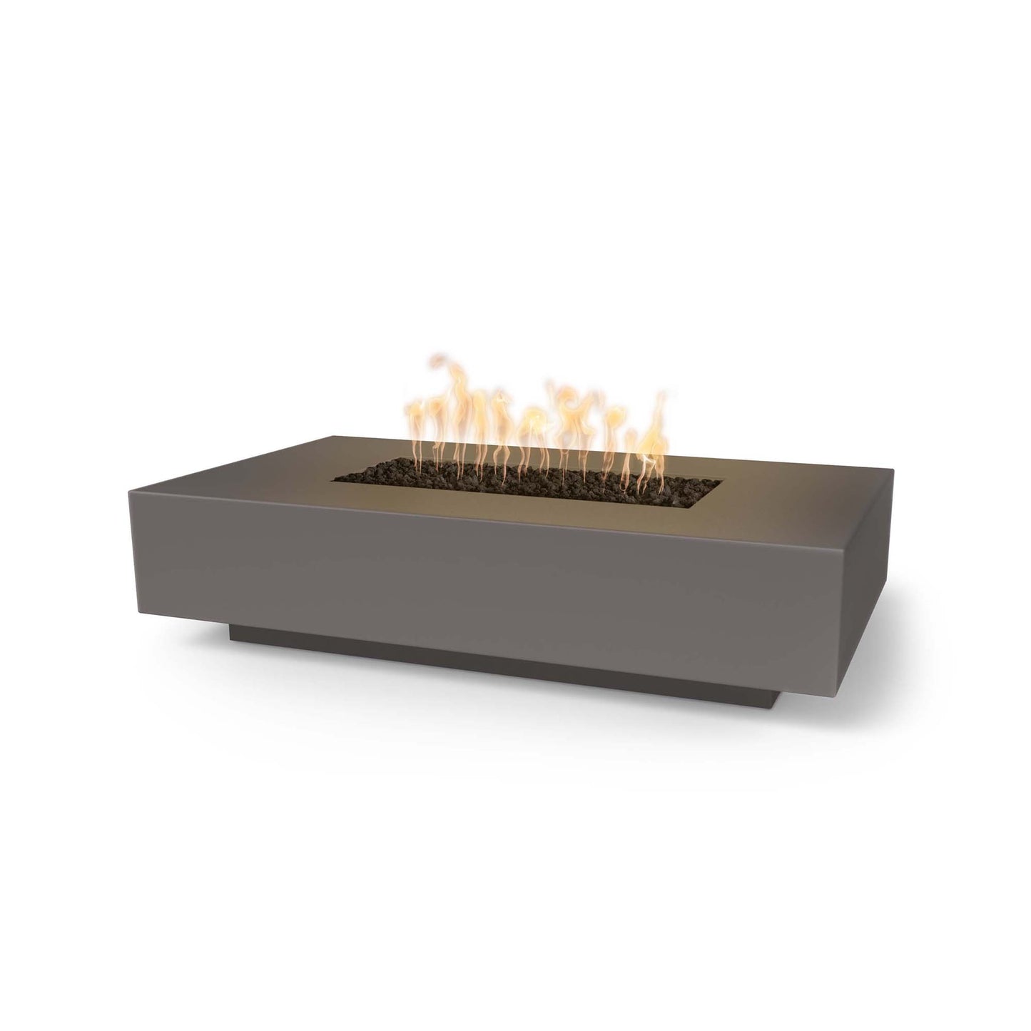 Cabo Linear Concrete Fire Pit 90" - Match Lit