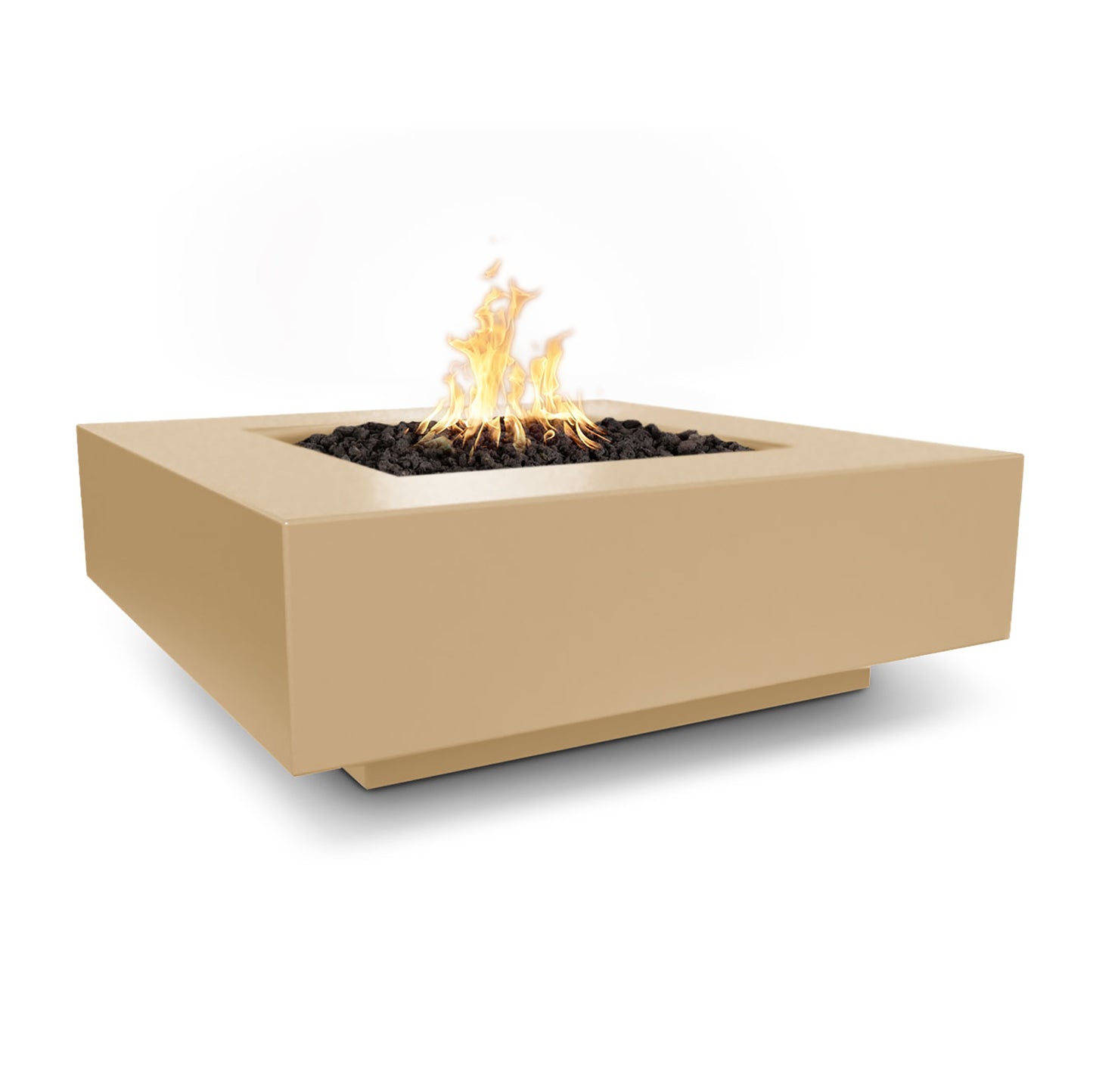 Cabo Square Concrete Fire Pit 36" - Match Lit