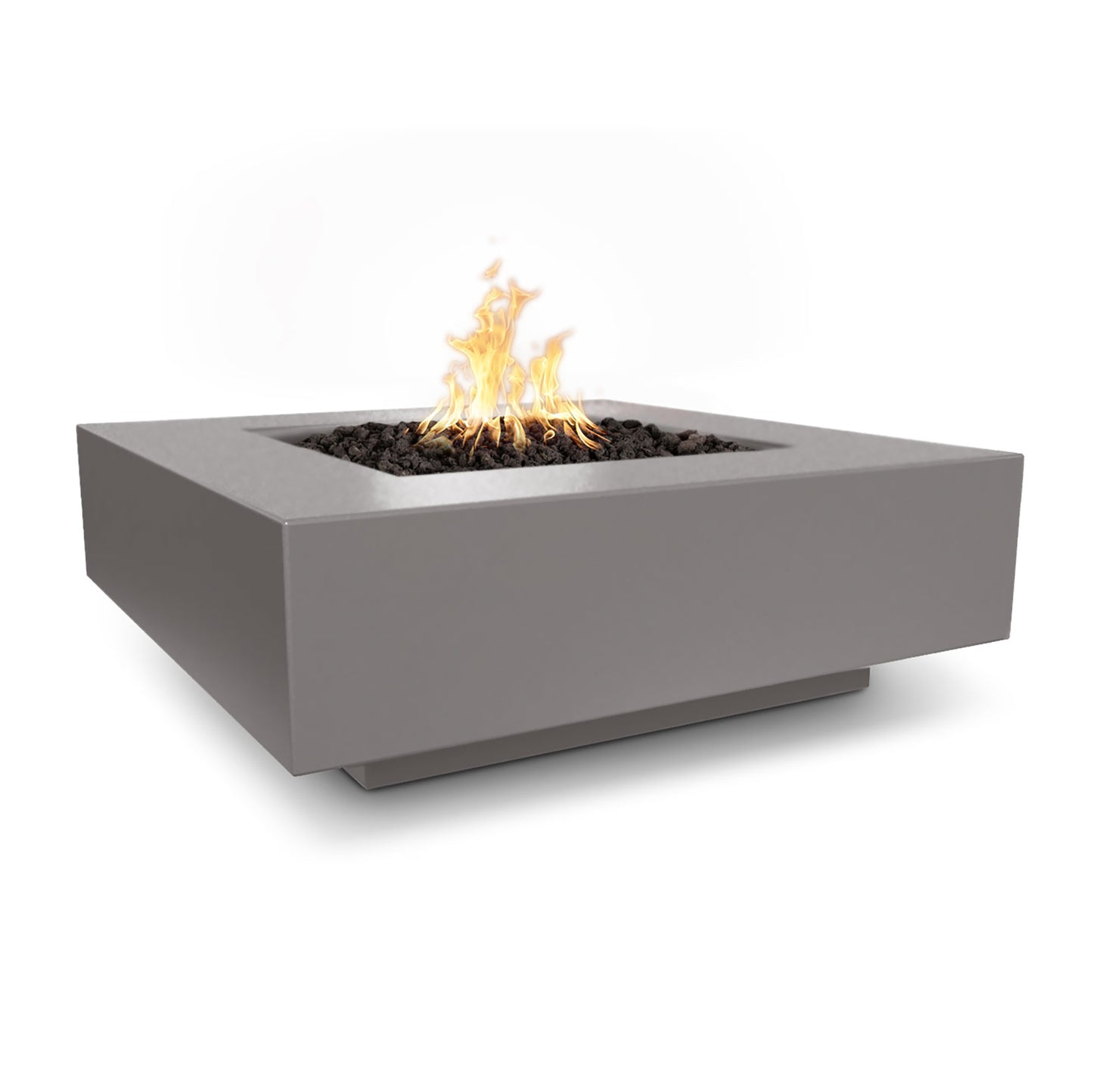 Cabo Square Concrete Fire Pit 36" - Match Lit