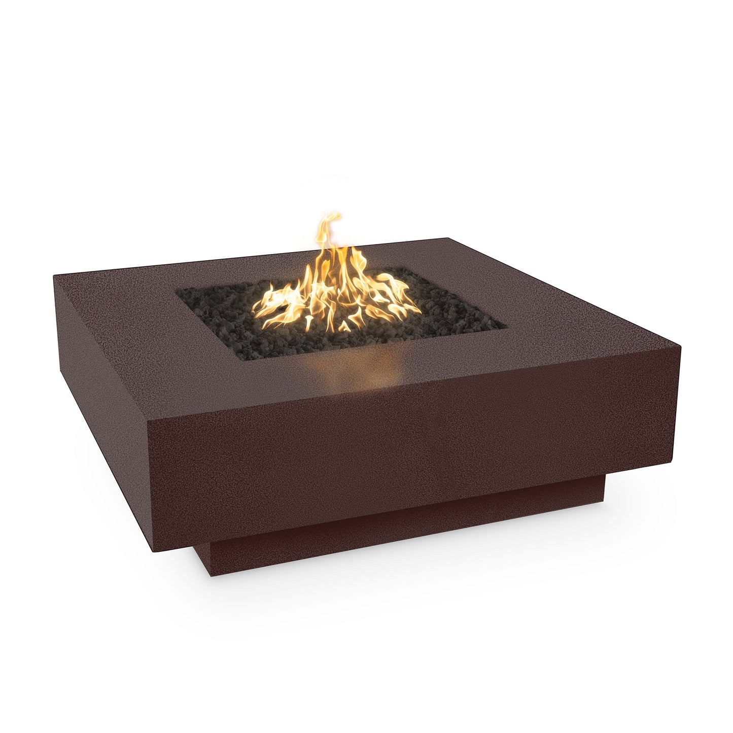 Cabo Square Metal Fire Pit 36" - Match Lit
