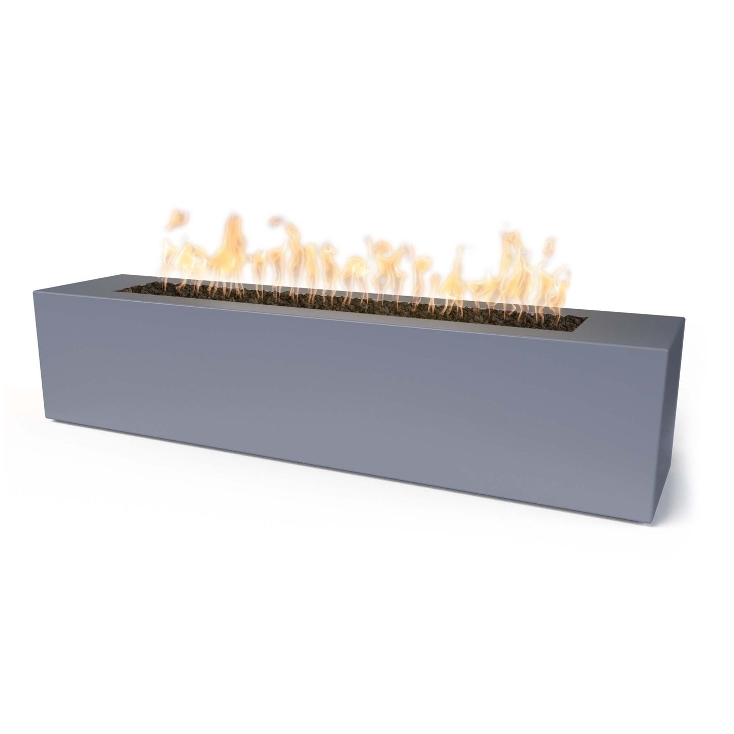 Carmen Metal Fire Pits 72" - 24" Tall - Match Lit
