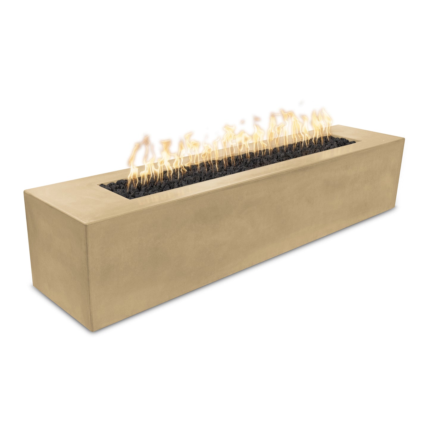 Carmen Concrete Fire Pit 72" Low Profile - Electronic Ignition