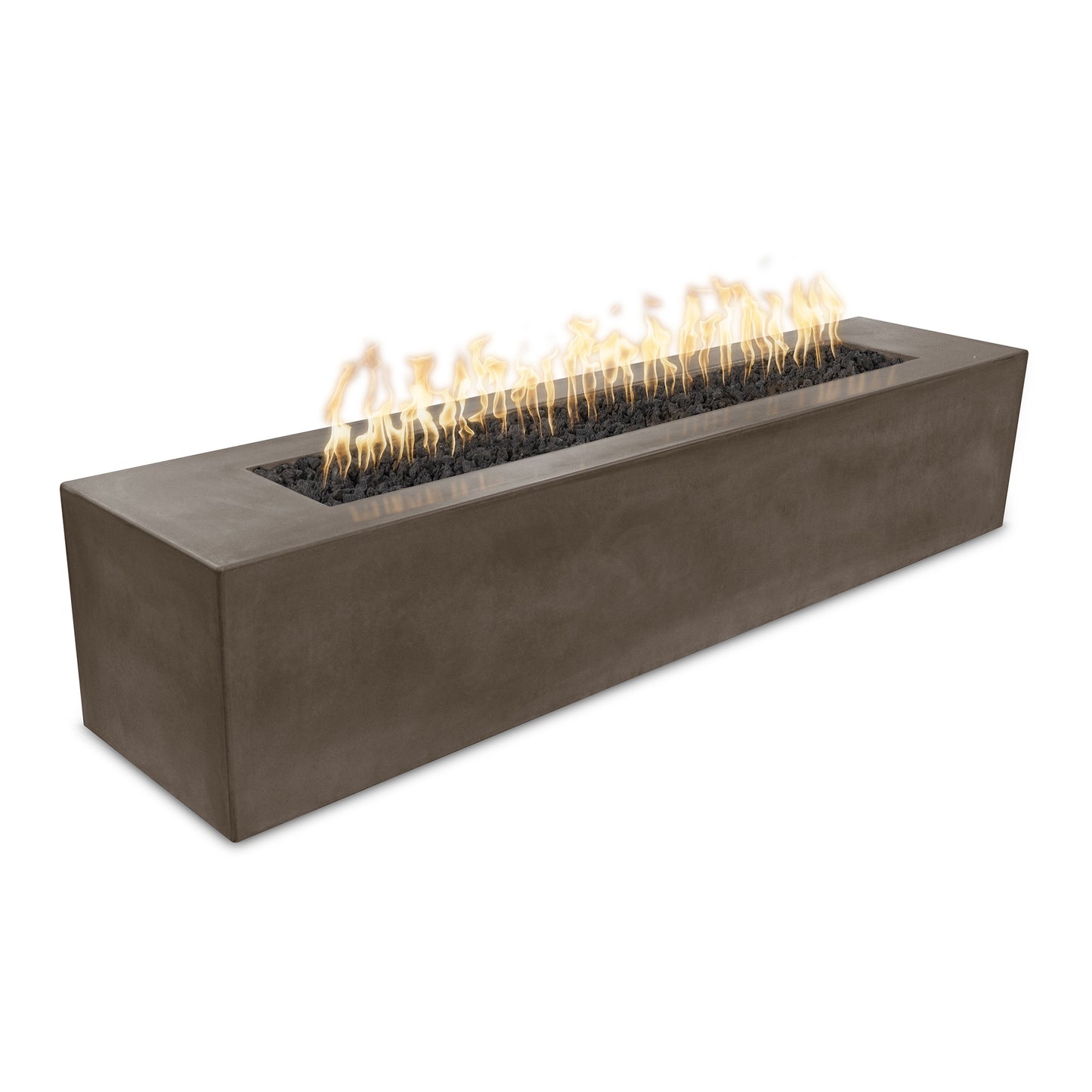 Carmen Concrete Fire Pit 72" Low Profile - Electronic Ignition