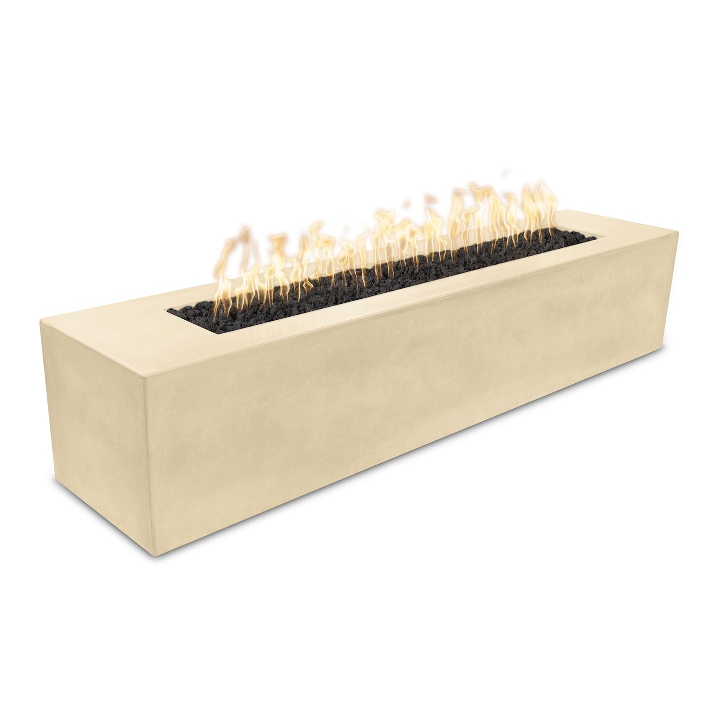 Carmen Concrete Fire Pit 72" Low Profile - Electronic Ignition