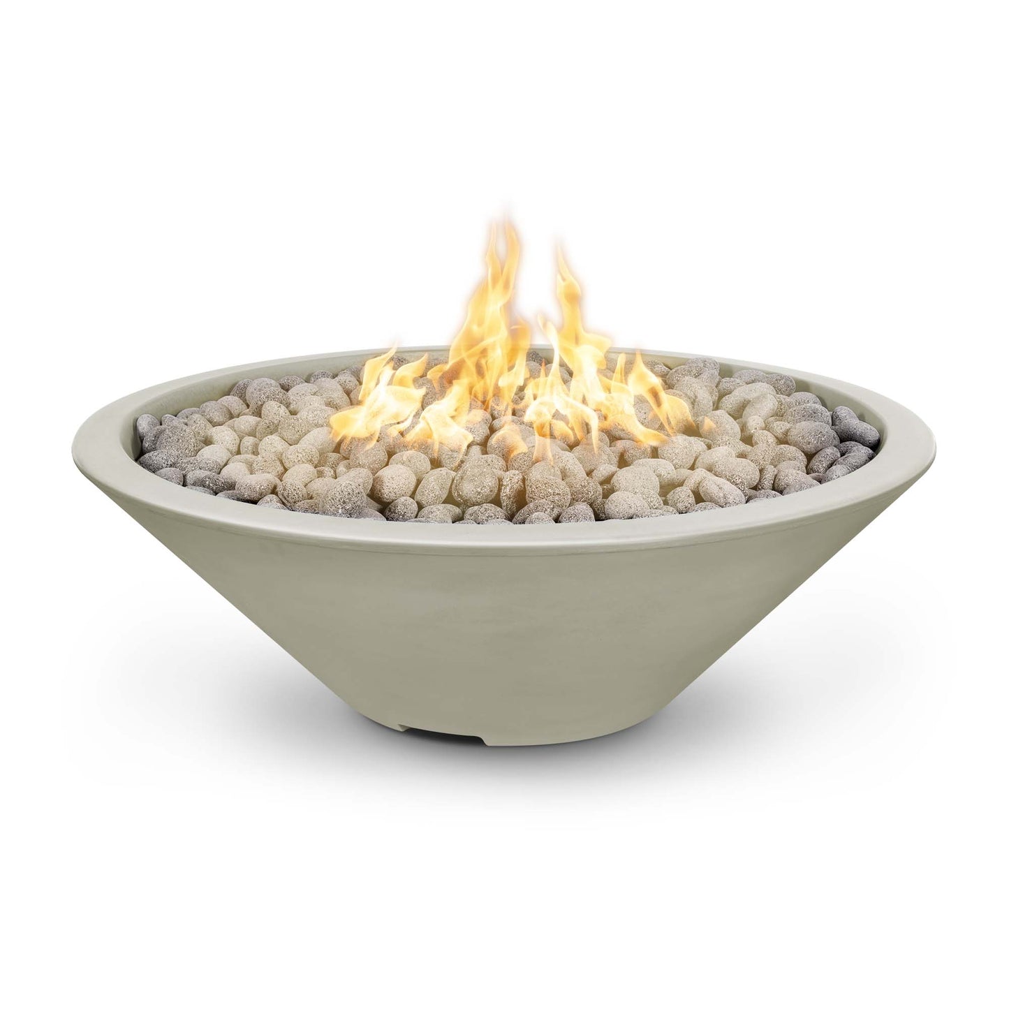 Cazo Narrow Ledge Concrete Fire Pit 60" - Match Lit