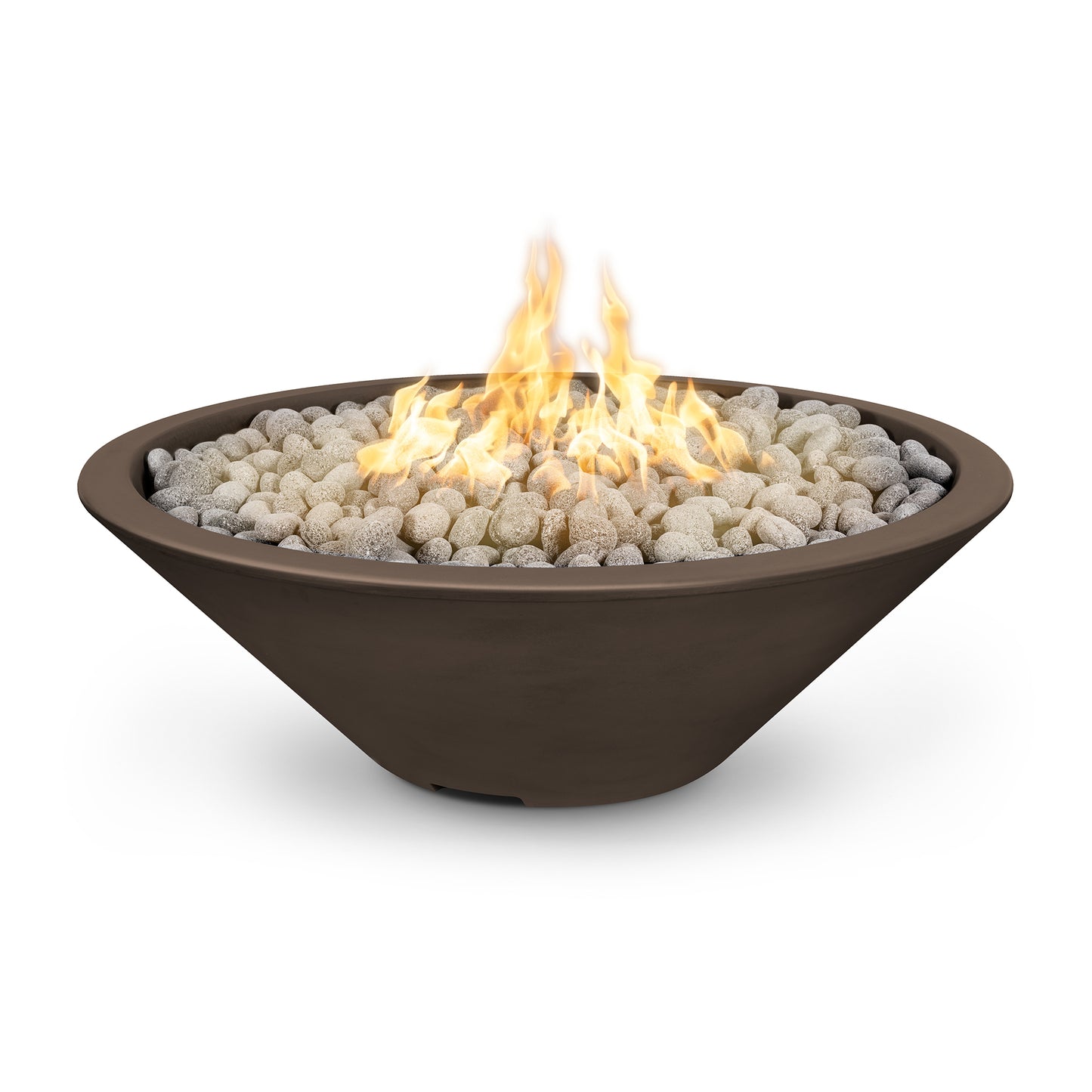 Cazo Narrow Ledge Concrete Fire Pit 48" - Match Lit
