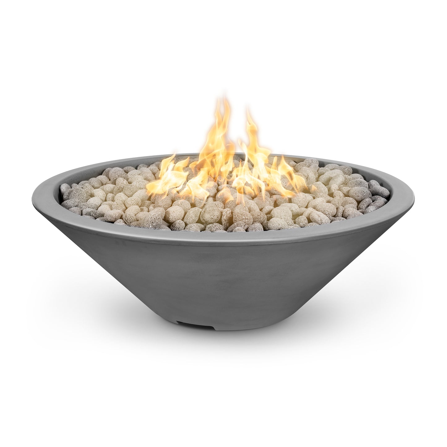 Cazo Narrow Ledge Concrete Fire Pit 48" - Match Lit