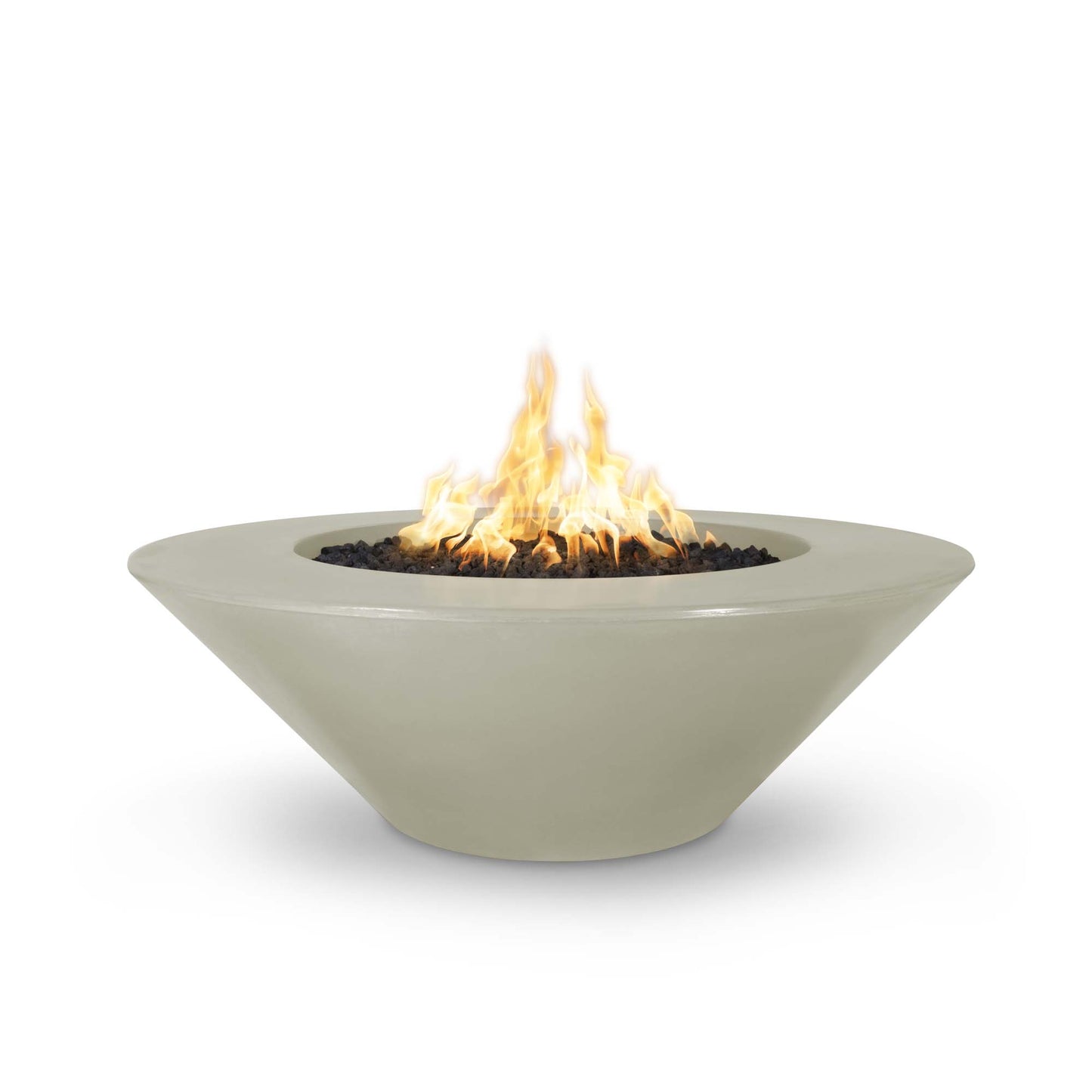 Cazo Wide Ledge Concrete Fire Pit 60" - Electronic Ignition