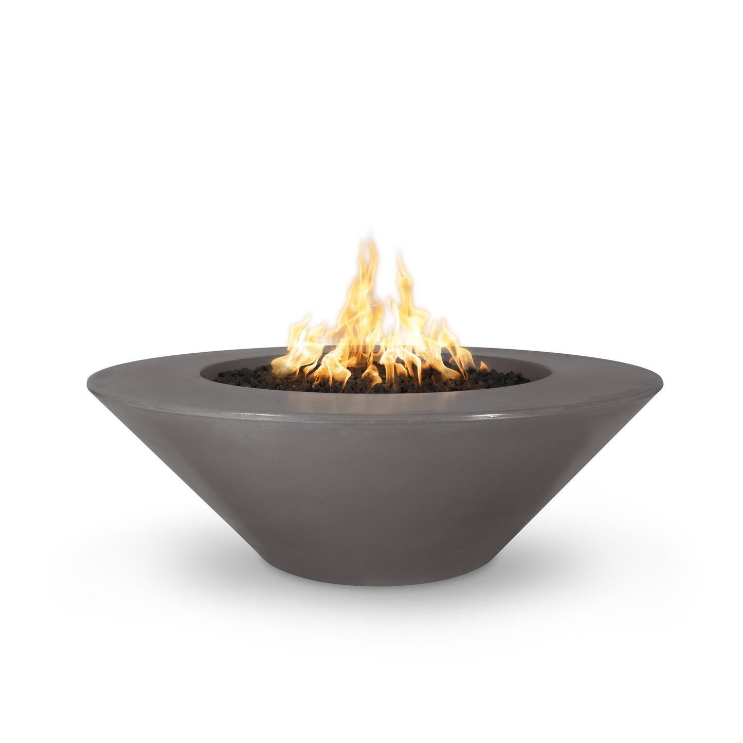 Cazo Wide Ledge Concrete Fire Pit 60" - Electronic Ignition